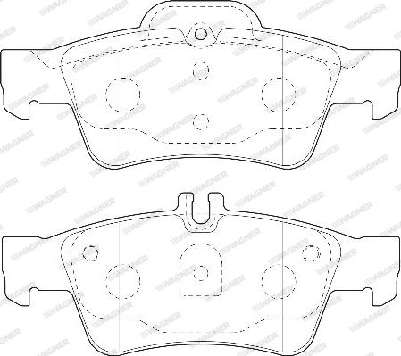 Wagner WBP23334A - Тормозные колодки, дисковые, комплект www.autospares.lv