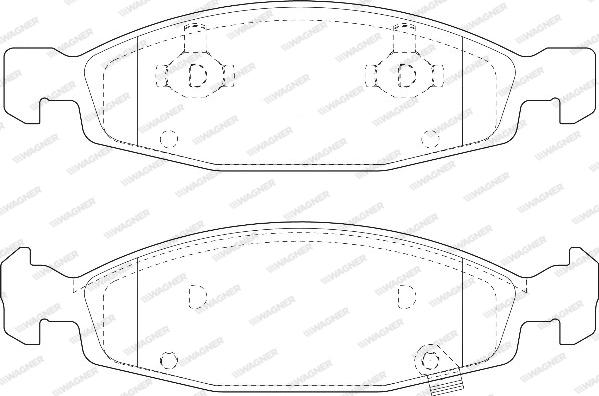 Wagner WBP23336A - Bremžu uzliku kompl., Disku bremzes www.autospares.lv