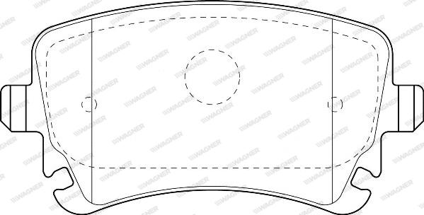 Wagner WBP23326B - Brake Pad Set, disc brake www.autospares.lv