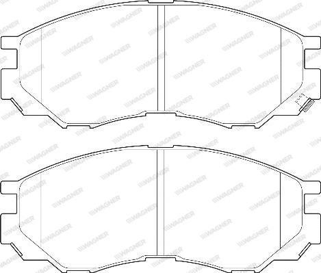 Wagner WBP23290A - Тормозные колодки, дисковые, комплект www.autospares.lv