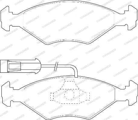 Wagner WBP23218A - Bremžu uzliku kompl., Disku bremzes www.autospares.lv