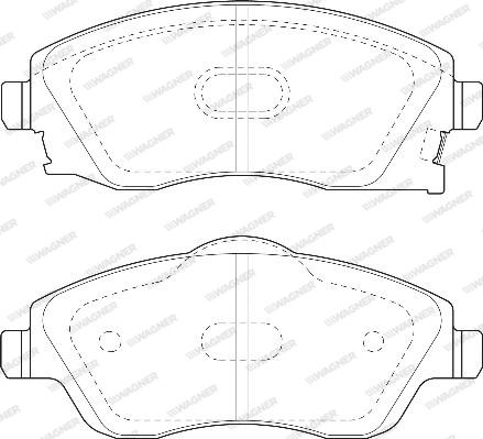 Wagner WBP23225A - Bremžu uzliku kompl., Disku bremzes www.autospares.lv