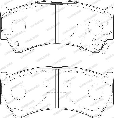 Wagner WBP23795A - Bremžu uzliku kompl., Disku bremzes www.autospares.lv