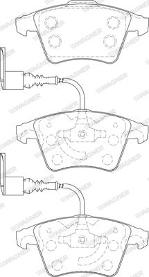 Wagner WBP23749A - Bremžu uzliku kompl., Disku bremzes www.autospares.lv