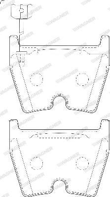 Wagner WBP23751B - Bremžu uzliku kompl., Disku bremzes www.autospares.lv