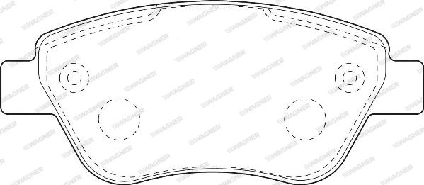 Wagner WBP23705B - Brake Pad Set, disc brake www.autospares.lv