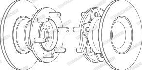 Wagner WGR6104-1 - Bremžu diski www.autospares.lv