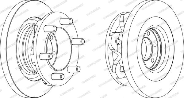 Wagner WGR6139-1 - Bremžu diski www.autospares.lv