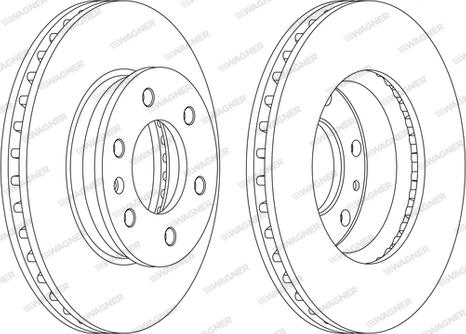 Wagner WGR6310-1 - Bremžu diski www.autospares.lv