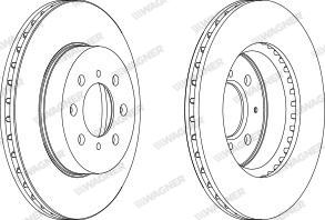 Wagner WGR0492-1 - Bremžu diski autospares.lv