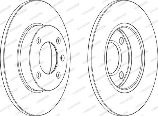 Wagner WGR0042-1 - Brake Disc www.autospares.lv