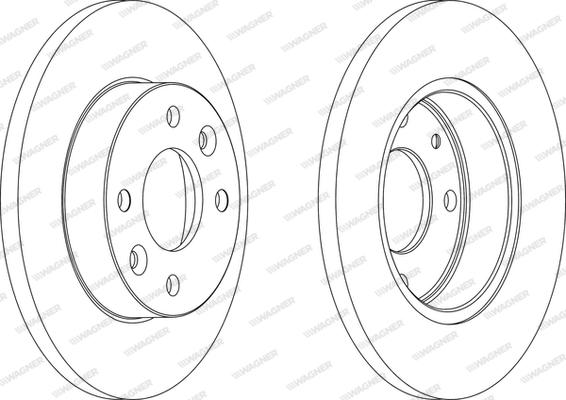 Wagner WGR0055-1 - Bremžu diski www.autospares.lv