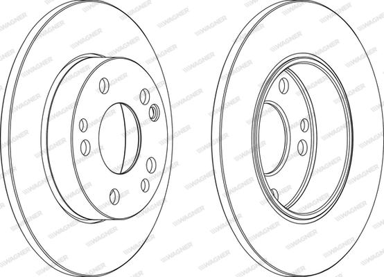 Wagner WGR0053-1 - Bremžu diski autospares.lv