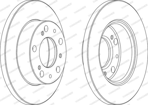 Wagner WGR0063-1 - Bremžu diski www.autospares.lv