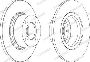 Wagner WGR0035-1 - Bremžu diski www.autospares.lv