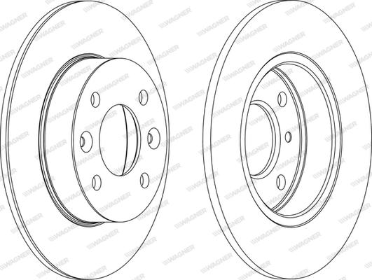 Wagner WGR0070-1 - Bremžu diski www.autospares.lv