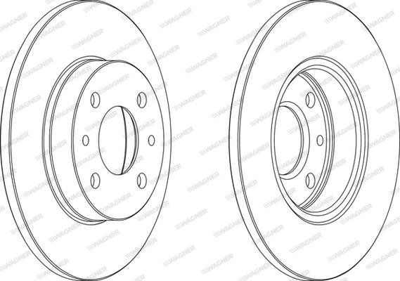 Wagner WGR0140-1 - Bremžu diski www.autospares.lv