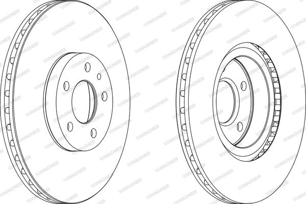 Wagner WGR0156-1 - Тормозной диск www.autospares.lv