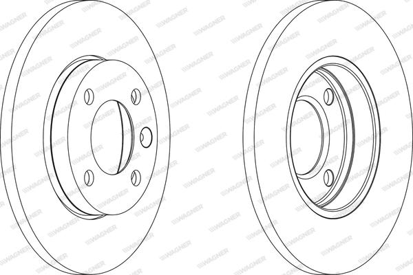 Wagner WGR0103-1 - Bremžu diski www.autospares.lv