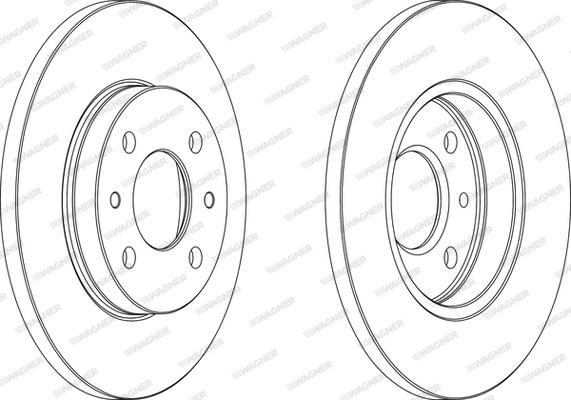 Wagner WGR0125-1 - Bremžu diski autospares.lv