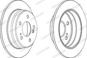 Wagner WGR0122-1 - Bremžu diski www.autospares.lv