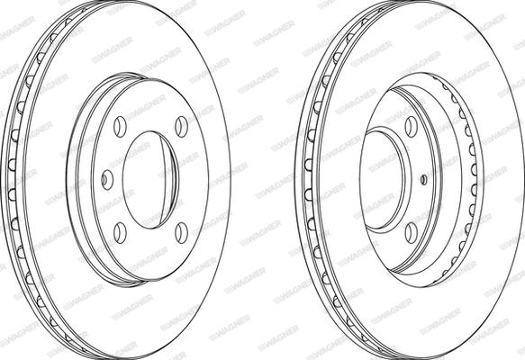 Wagner WGR0175-1 - Brake Disc www.autospares.lv