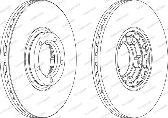 Wagner WGR0849-1 - Bremžu diski www.autospares.lv