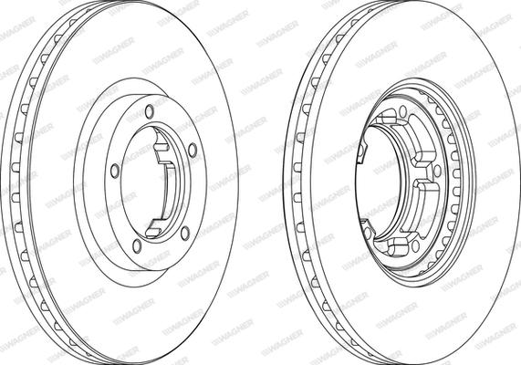 Wagner WGR0848-1 - Bremžu diski www.autospares.lv