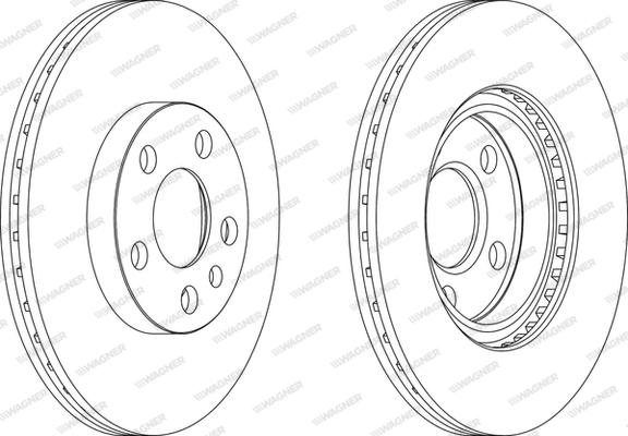 Wagner WGR0842-1 - Bremžu diski www.autospares.lv