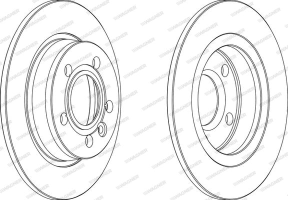 Wagner WGR0847-1 - Bremžu diski www.autospares.lv