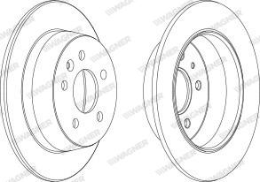 Wagner WGR0861-1 - Bremžu diski www.autospares.lv