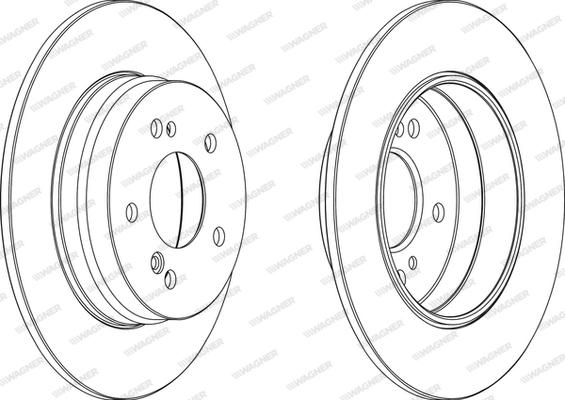 Wagner WGR0819-1 - Bremžu diski www.autospares.lv