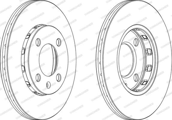 Wagner WGR0812-1 - Bremžu diski www.autospares.lv