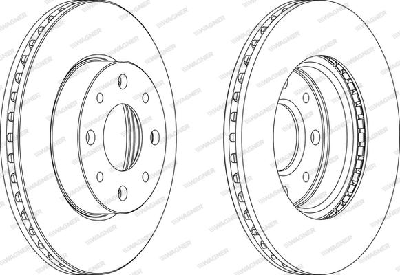 Wagner WGR0888-1 - Bremžu diski www.autospares.lv