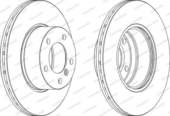 Wagner WGR0834-1 - Bremžu diski www.autospares.lv