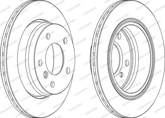 Wagner WGR0831-1 - Тормозной диск www.autospares.lv