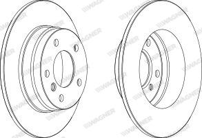 Wagner WGR0249-1 - Bremžu diski www.autospares.lv