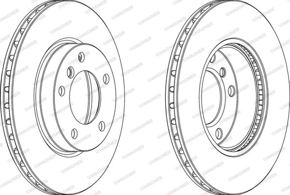 Wagner WGR0258-1 - Bremžu diski www.autospares.lv