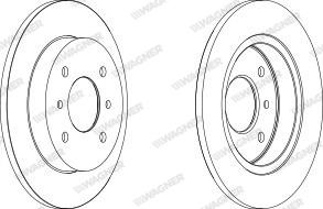 Wagner WGR0267-1 - Bremžu diski www.autospares.lv