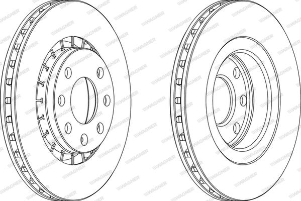 Wagner WGR0206-1 - Bremžu diski www.autospares.lv