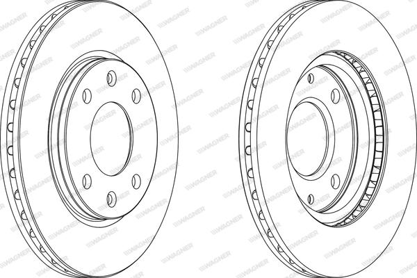 Wagner WGR0214-1 - Brake Disc www.autospares.lv