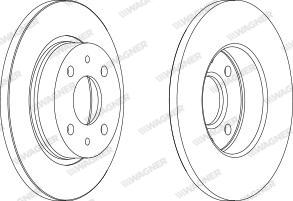 Wagner WGR0215-1 - Bremžu diski www.autospares.lv