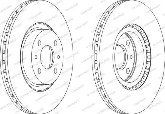 Wagner WGR0220-1 - Bremžu diski www.autospares.lv