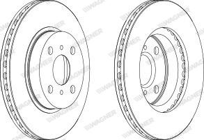 Wagner WGR0794-1 - Bremžu diski www.autospares.lv