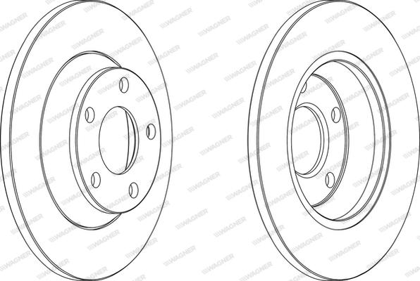Wagner WGR0759-1 - Bremžu diski www.autospares.lv