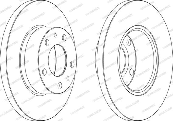 Wagner WGR0758-1 - Bremžu diski www.autospares.lv