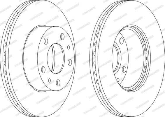 Wagner WGR0767-1 - Bremžu diski www.autospares.lv