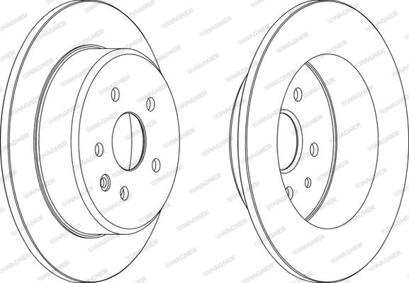 Wagner WGR1499-1 - Bremžu diski autospares.lv