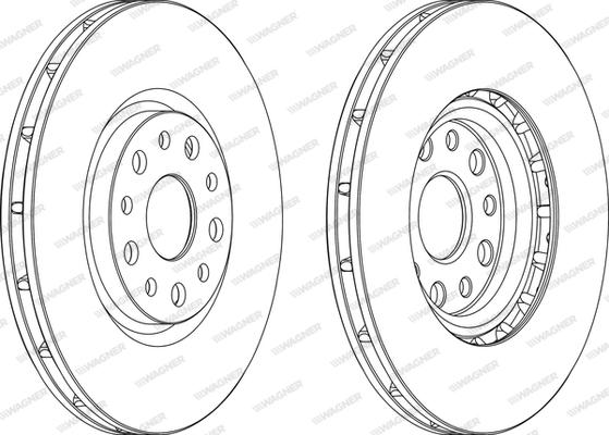 Wagner WGR1449-1 - Bremžu diski www.autospares.lv