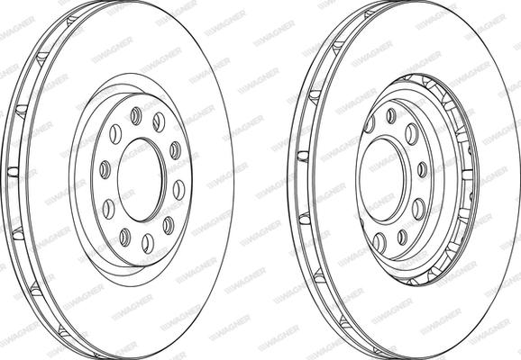 Wagner WGR1451-1 - Bremžu diski www.autospares.lv